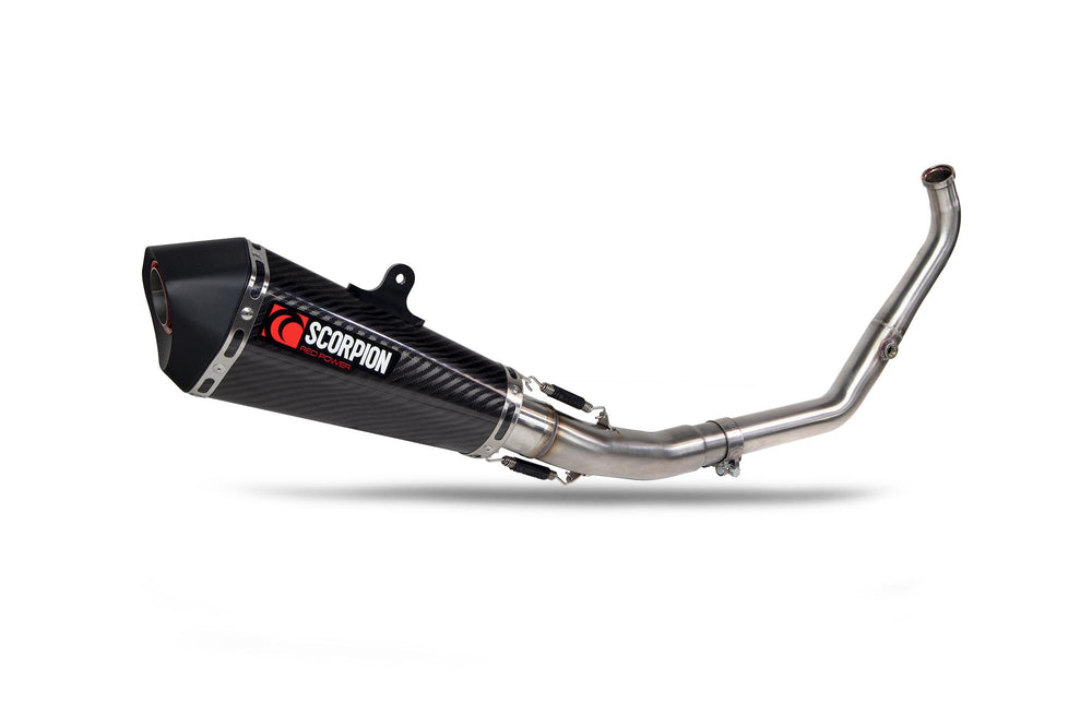 Scorpion Serket Taper Full System Carbon Fibre For Yamaha YZF-R125 Euro 5+ 2024-2025