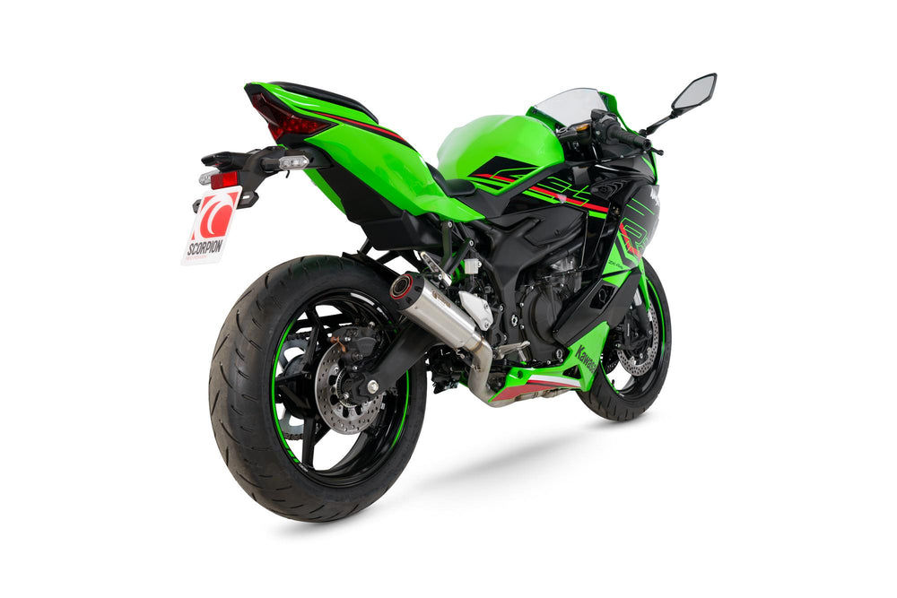 Scorpion Red Power Full System Stainless Steel For Kawasaki ZX-4RR 2023-2025