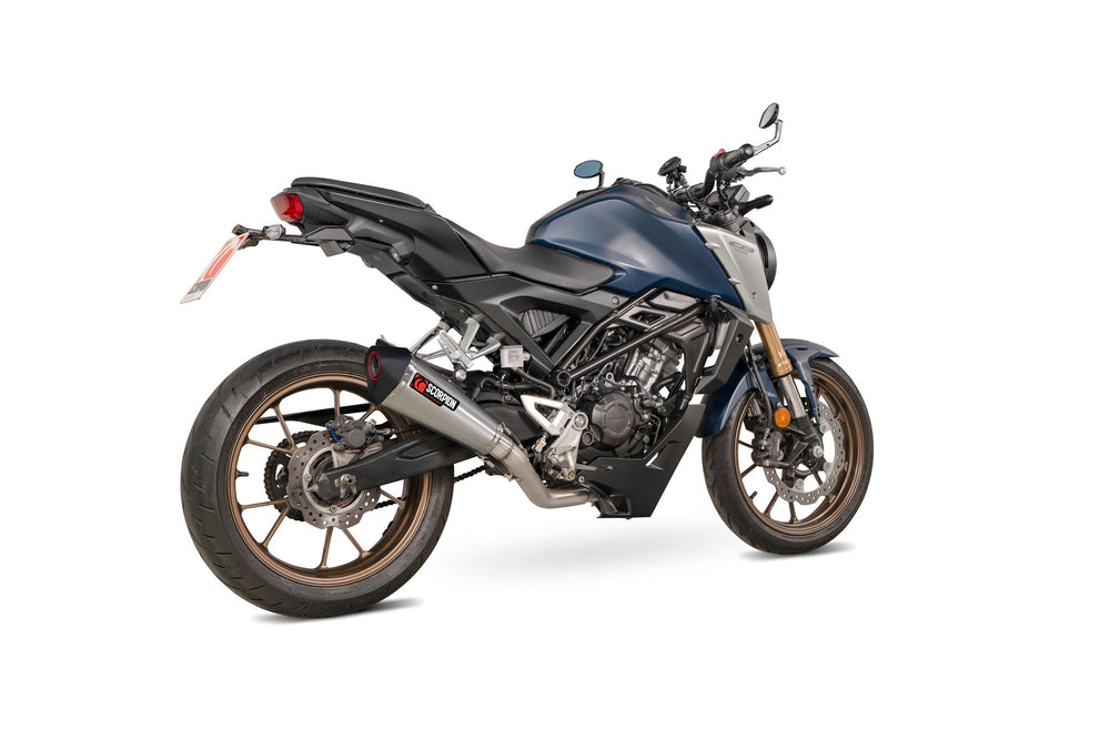 Scorpion Serket Taper Full System Stainless Steel For Honda CB 125 R Single lambda sensor models only 2021-2024