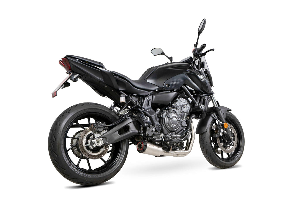 Scorpion Red Power Full System Stainless Steel For Yamaha MT-07 2022-2024