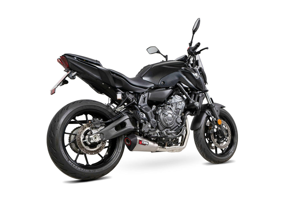 Scorpion Serket Taper Full System Stainless Steel For Yamaha MT-07 2022-2024