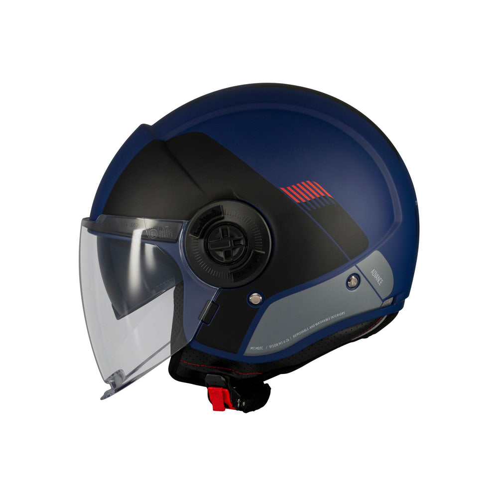 MT Viale Advance C67 Matt Motorcycle Helmet Blue