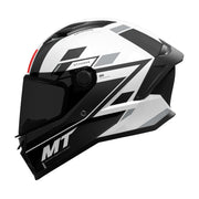 MT Stinger 2 Zivze A2 Motorcycle Helmet Gloss Black White