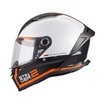 MT Stinger 2 Core B0 Motorcycle Helmet Gloss Black White Or