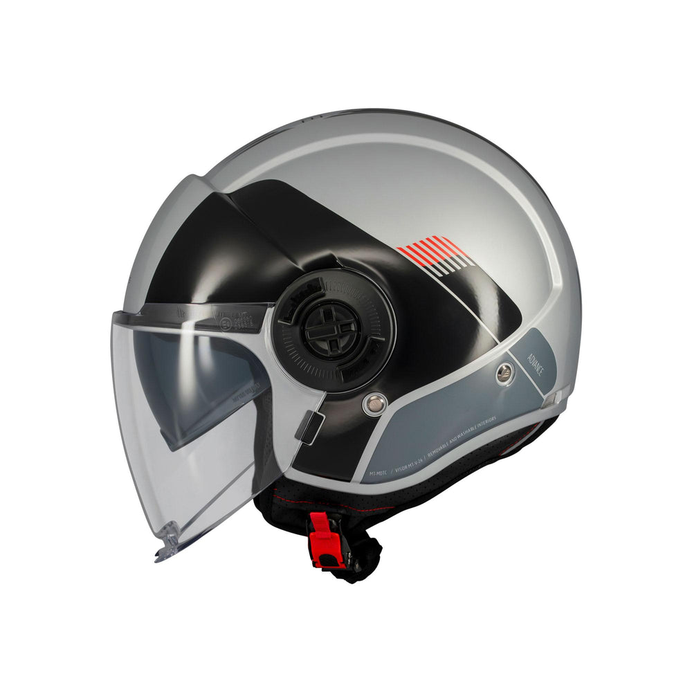 MT Viale Advance C41 Gloss Motorcycle Helmet Grey