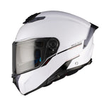 MT Atom 2 Solid Motorcycle Helmet Gloss White