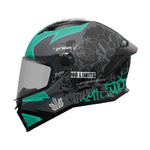 MT Stinger 2 Tagger B6 Motorcycle Helmet Matt Black Green
