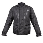 Bike It  Triple Black All-Weather Waterproof Adventure Touring Motorcycle Jacket