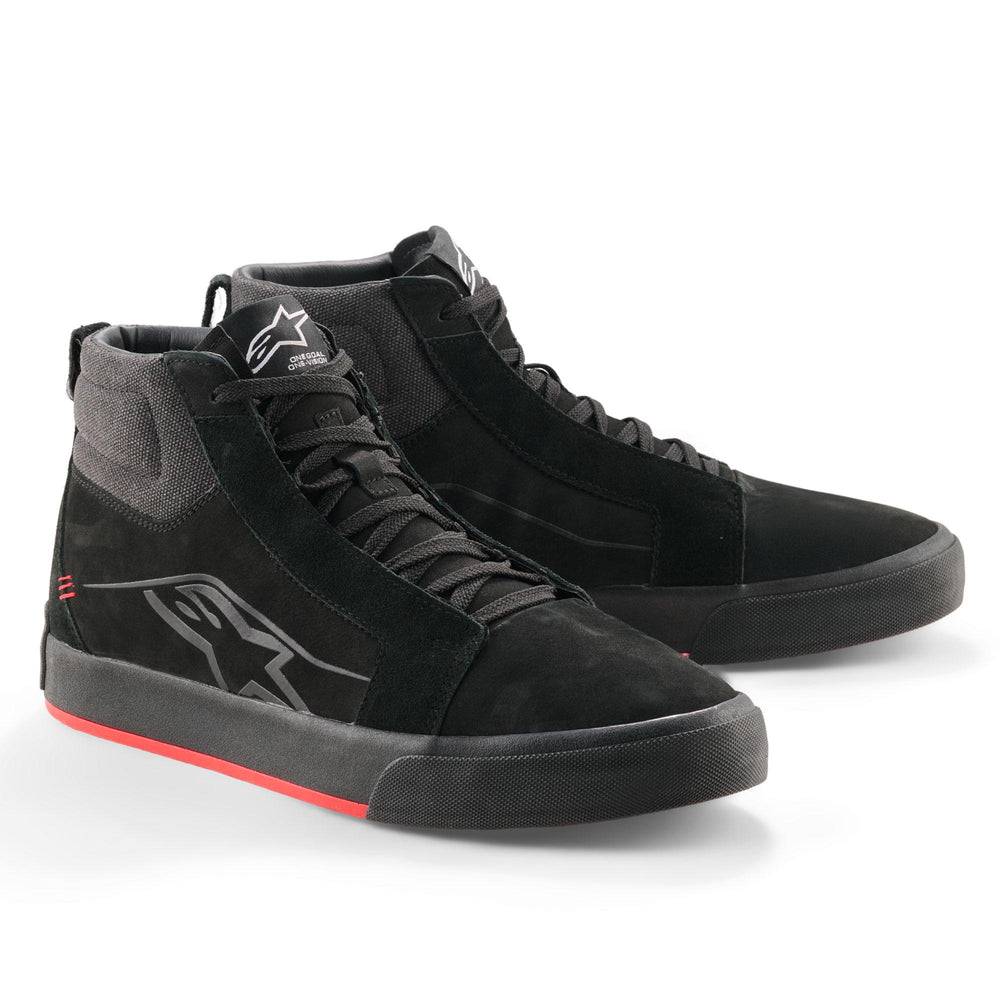 Alpinestars Ride-63 Leather Shoes Black Bright Red
