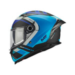 MT Braker SV Inception B7 Matt Motorcycle Helmet Blue Black Grey