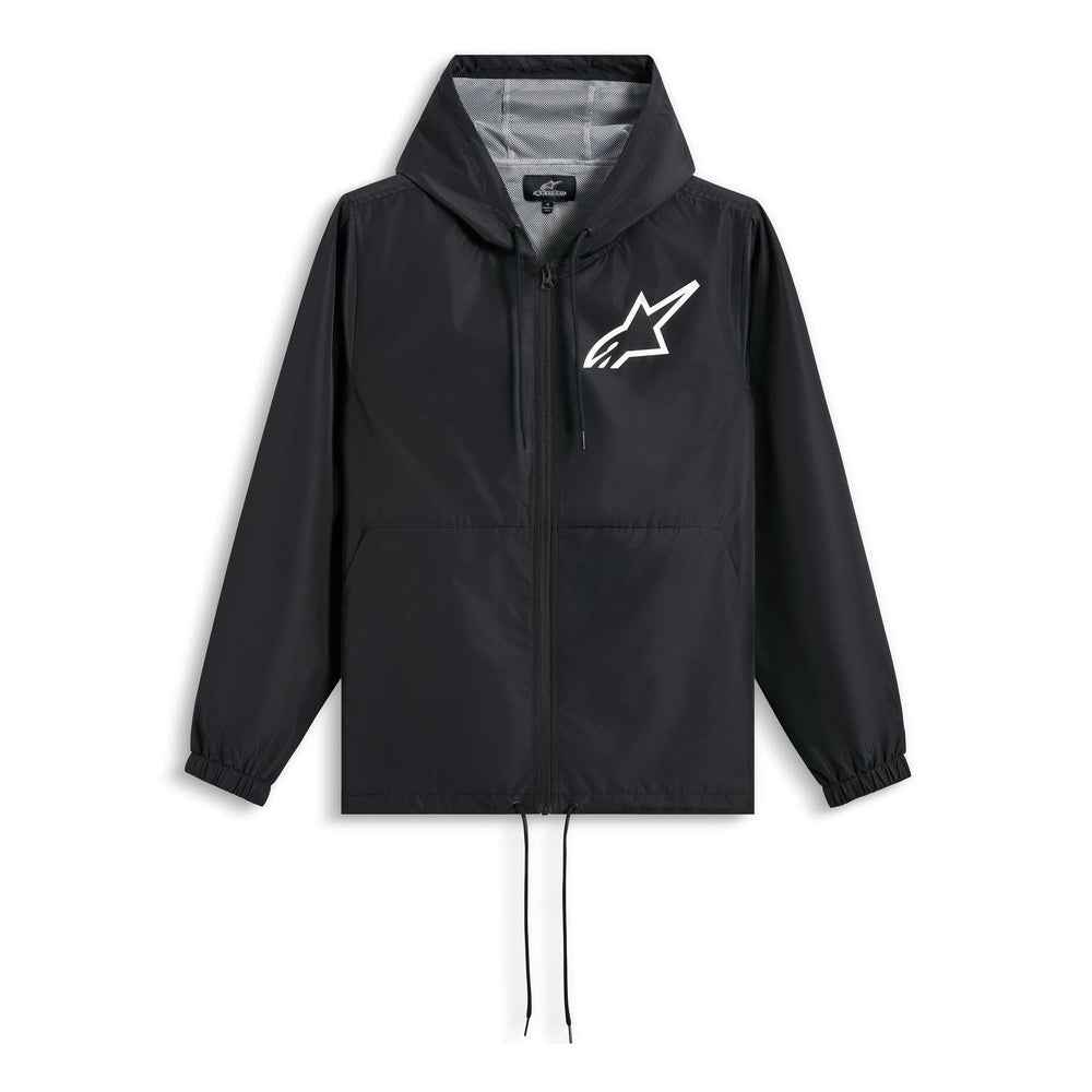 Alpinestars Speeder Chromium Windbreaker Jacket Black White