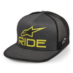 Alpinestars Ride 4.0 Trucker Hat Charcoal Black Lime