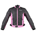 Bike It  Insignia Textile Ladies Waterproof Motorcycle Jacket Pink