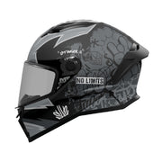 MT Stinger 2 Tagger B2 Motorcycle Helmet Matt Grey Black
