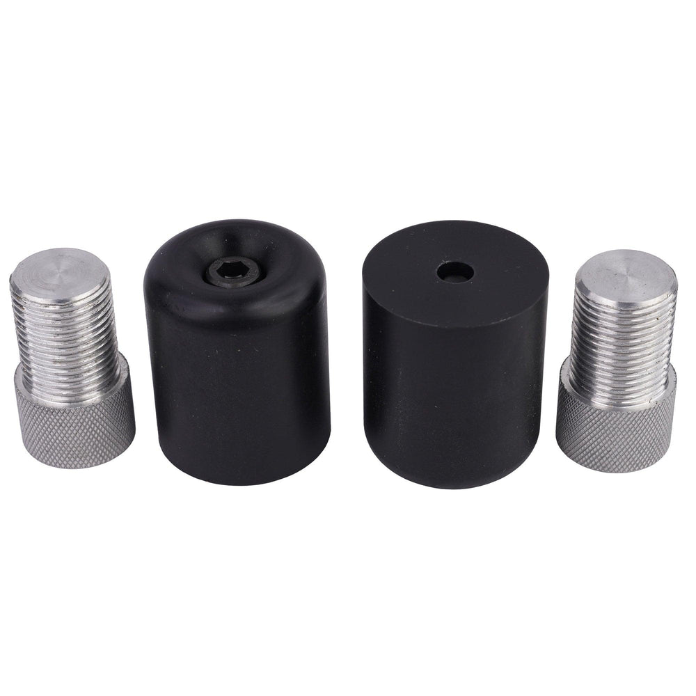 BikeTek Black STP Bar End Sliders For Yamaha YZF-R6 1998-Onwards