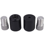 BikeTek Black STP Bar End Sliders For Yamaha YZF-R6 1998-Onwards