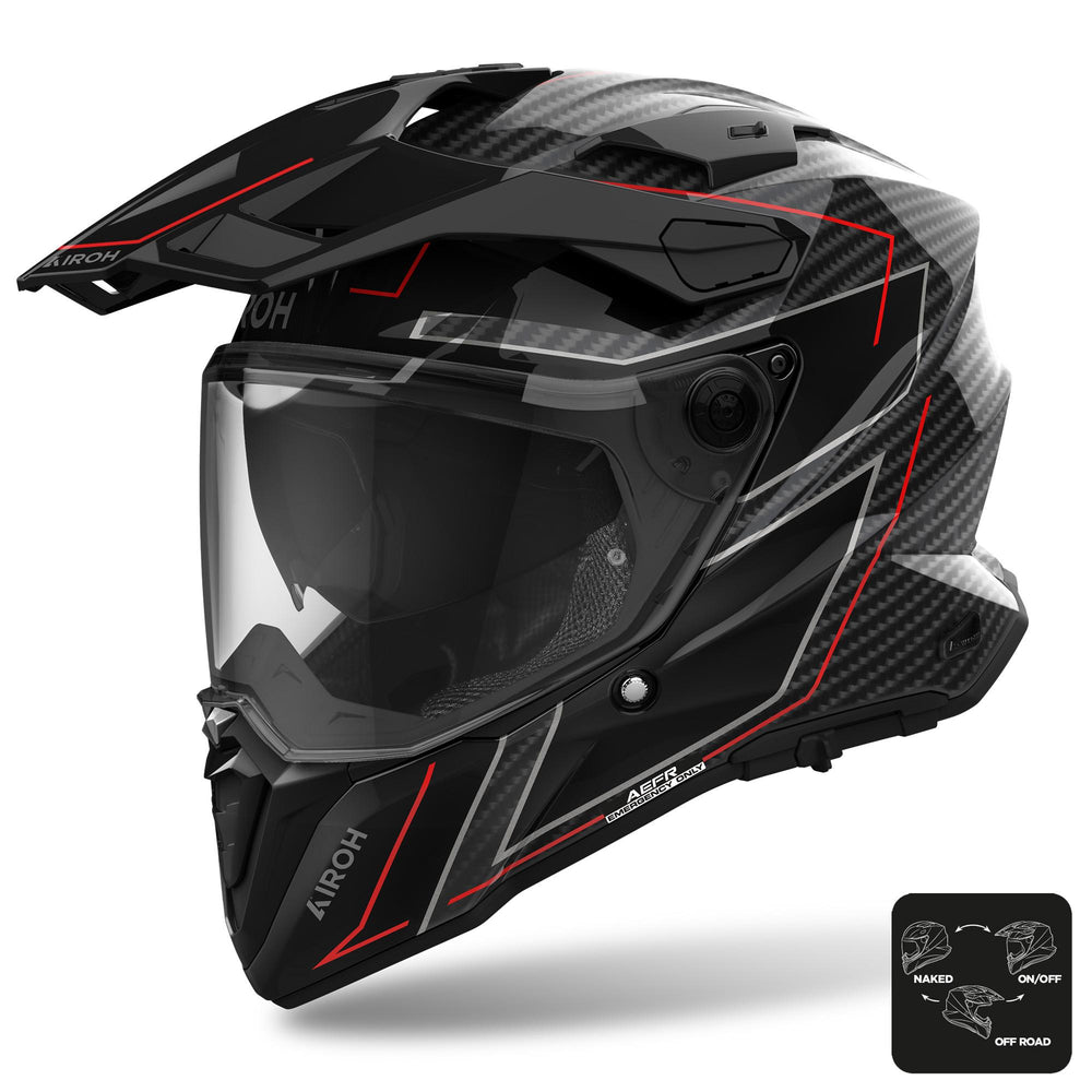 Airoh Commander 2 Helmet - Stylish Full Carbon Gloss
