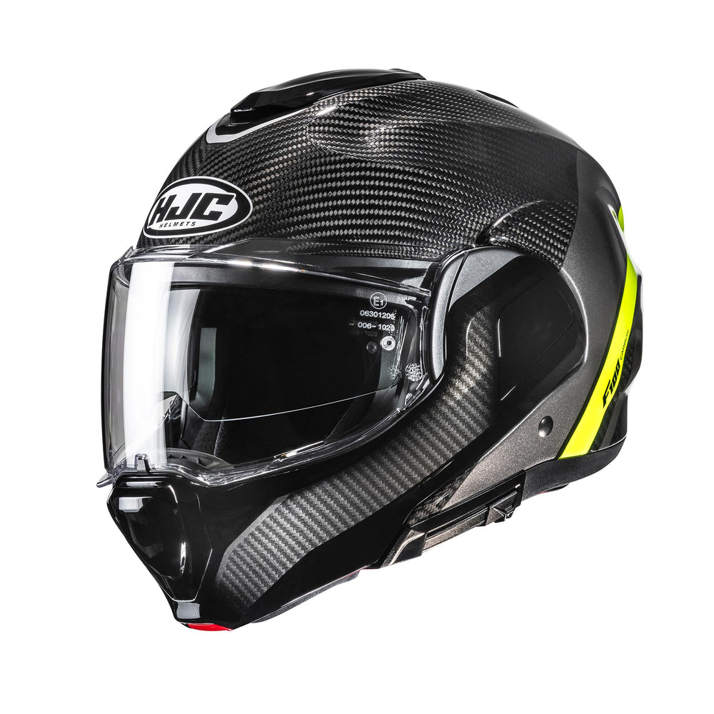 HJC F100 Carbon Stan Yellow MC3H Motorcycle Helmet