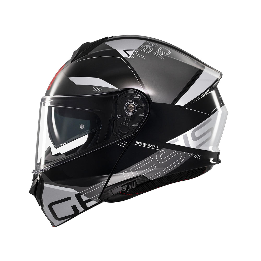 MT Genesis Atempo B2 Gloss Motorcycle Helmet Black