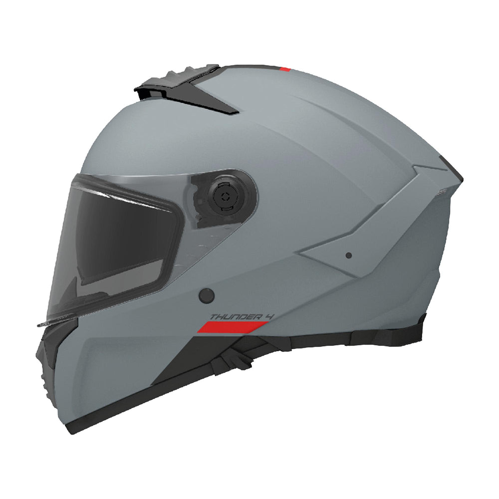 MT Thunder 4 A12 Matt Motorcycle Helmet Grey