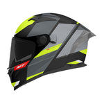 MT Braker SV Chento B3 Matt Black Fluo Yellow Motorcycle Helmet Matt Black Fluo Yellow