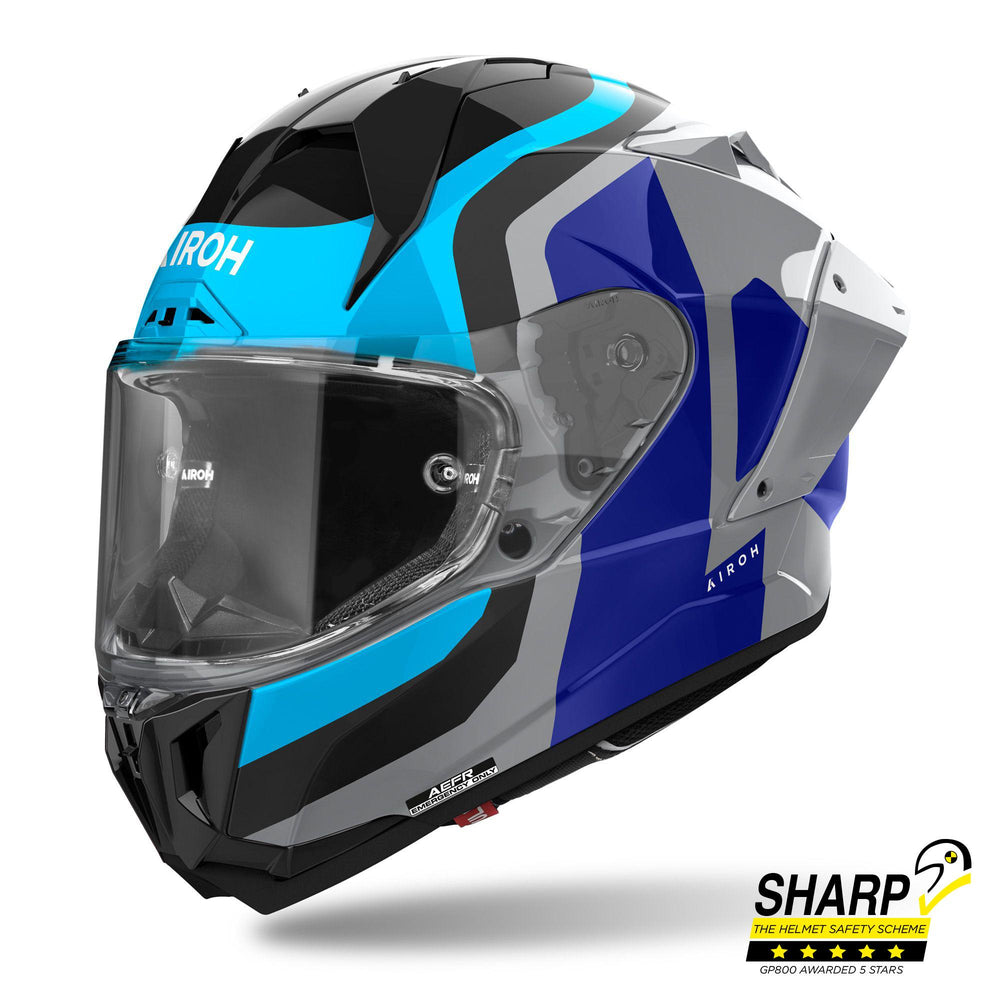 Airoh GP800 Helmet - Competition Blue Gloss