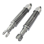 Bike It 320mm Eye To Fork Chrome Twin Shock Absorbers