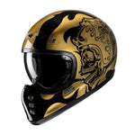 HJC V60 Flame MC9 Gold Motorcycle Helmet