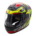 Axor Rage Full Face Helmet - Python Red Yellow Black Gloss