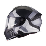 MT Genesis R Lancer B12 Motorcycle Helmet Matt Black Grey