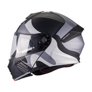 MT Genesis R Lancer B12 Motorcycle Helmet Matt Black Grey