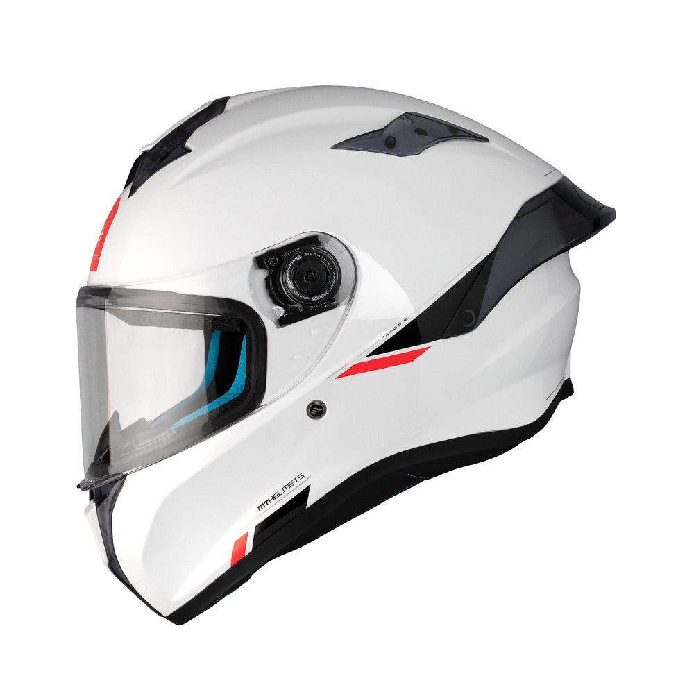MT Targo S Solid ECE 22.06 Motorcycle Helmet Gloss Pearl White
