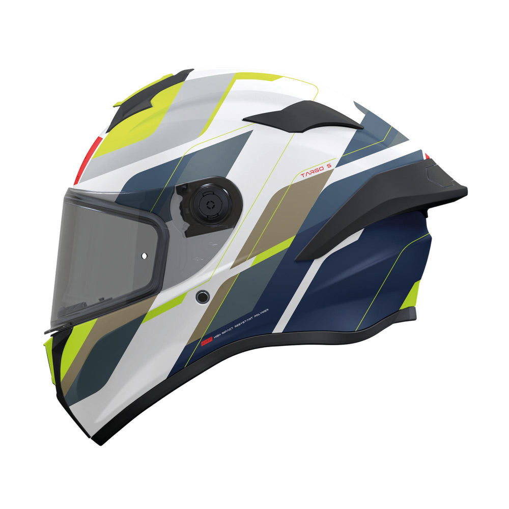 MT Targo S Blaster A3 Matt Motorcycle Helmet Fluo/Blue
