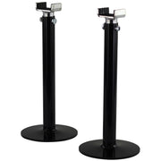 BikeTek Swingarm Storage Stands Set - Black