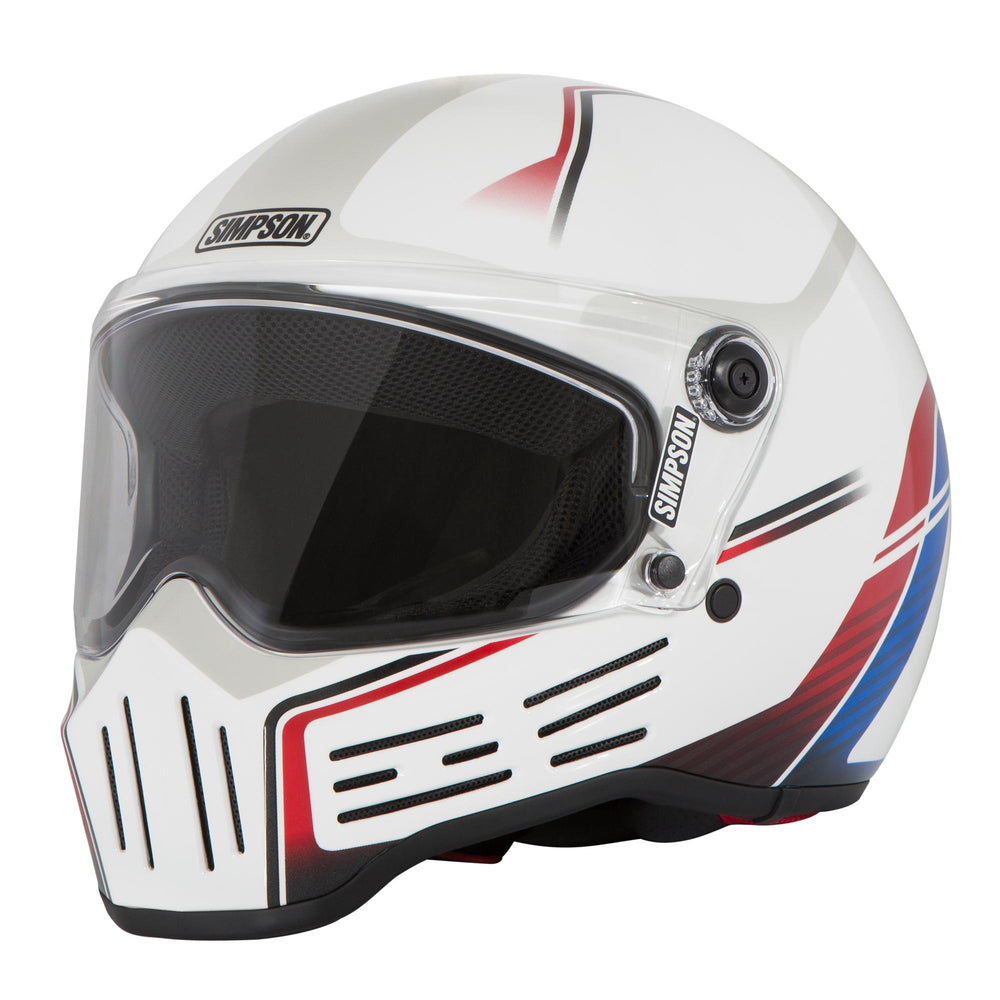 Simpson M30 Lifter Motorcycle Helmet White