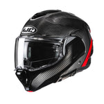HJC F100 Carbon Stan Red MC1 Motorcycle Helmet