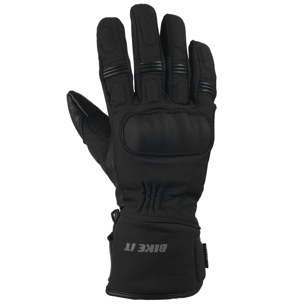Bike It  "Triple Black" All-Seasons Waterproof Motorcycle Glove