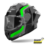 Airoh GP800 Helmet - Competition Green Fluo Gloss