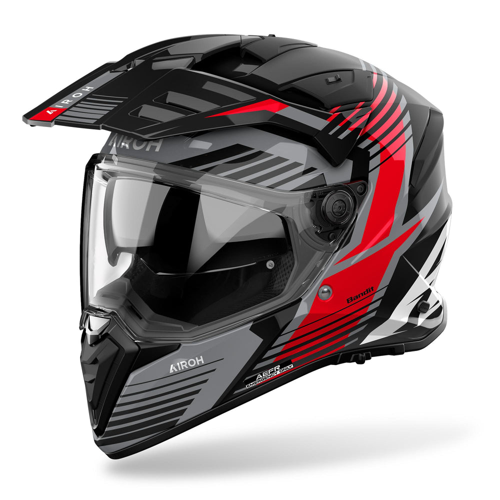 Airoh Bandit Helmet - Spicy Red Gloss