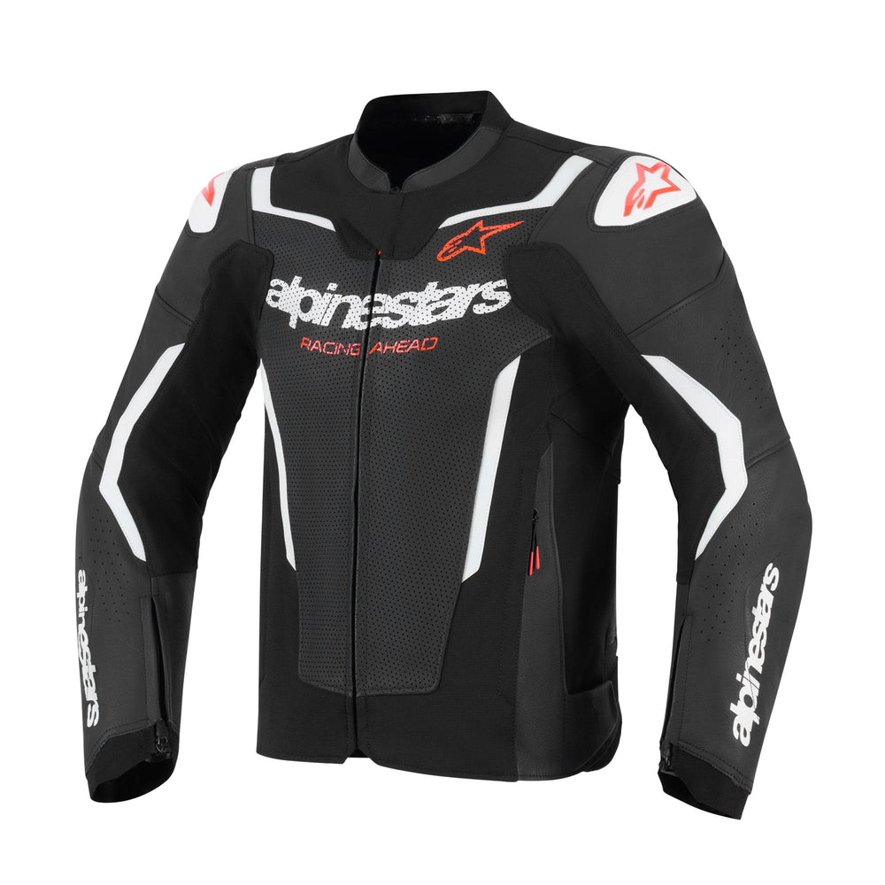 Alpinestars GP Force V2 Leather Jacket Airflow Black White