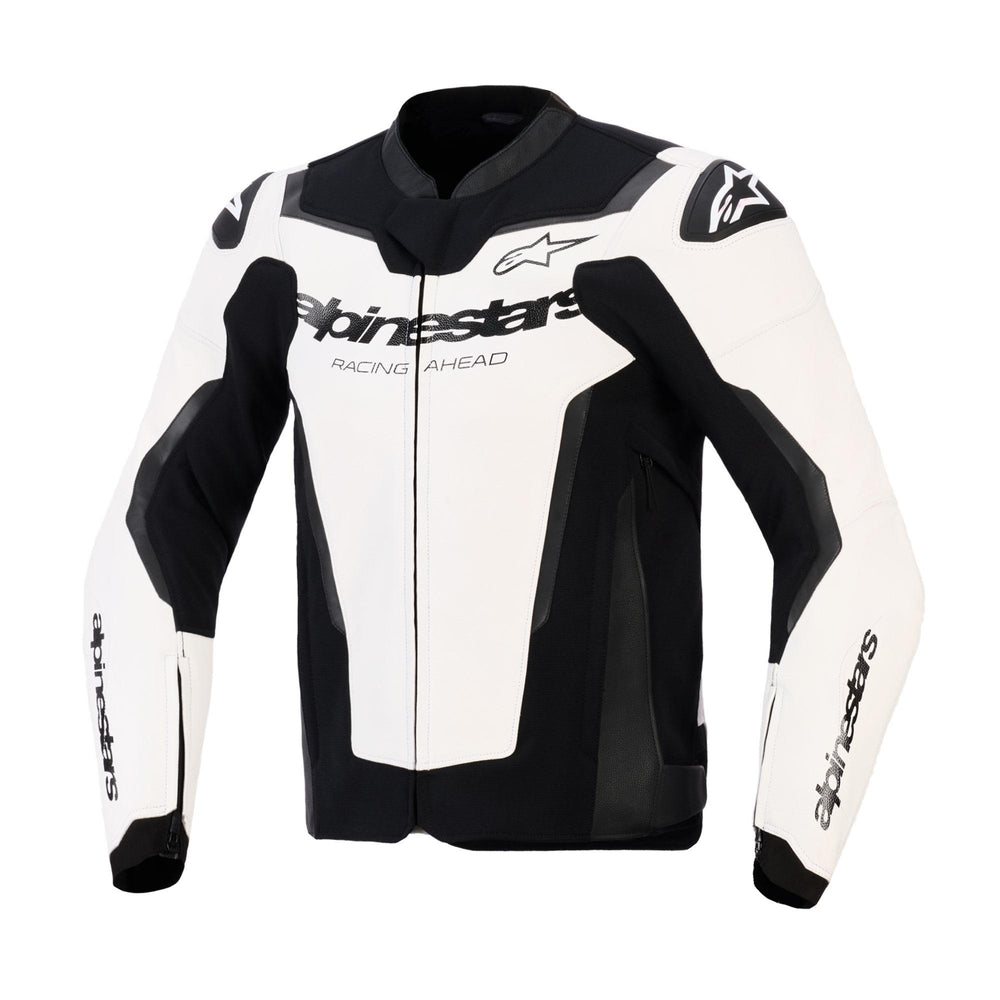 Alpinestars GP Force V2 Leather Jacket White Black