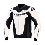 Alpinestars GP Force V2 Leather Jacket White Black