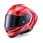 Alpinestars Supertech R10 Arius Helmet ECE06 Black Wht Double Rd Glossy