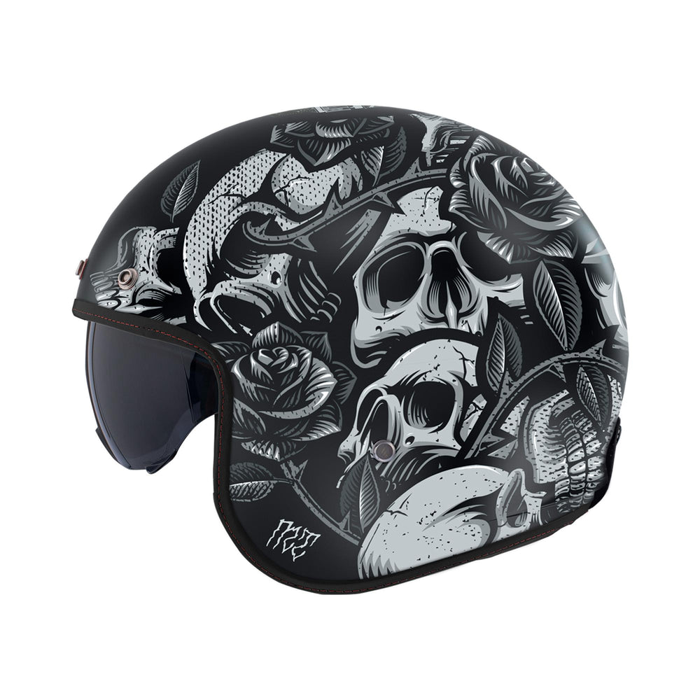 MT Le Mans 2 SV S Breakout B2 Motorcycle Helmet Matt Grey