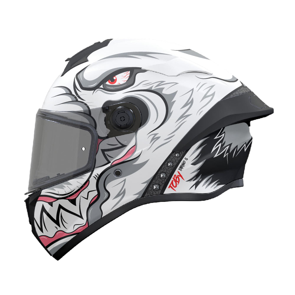 MT Targo S Toby A0 Motorcycle Helmet Gloss White