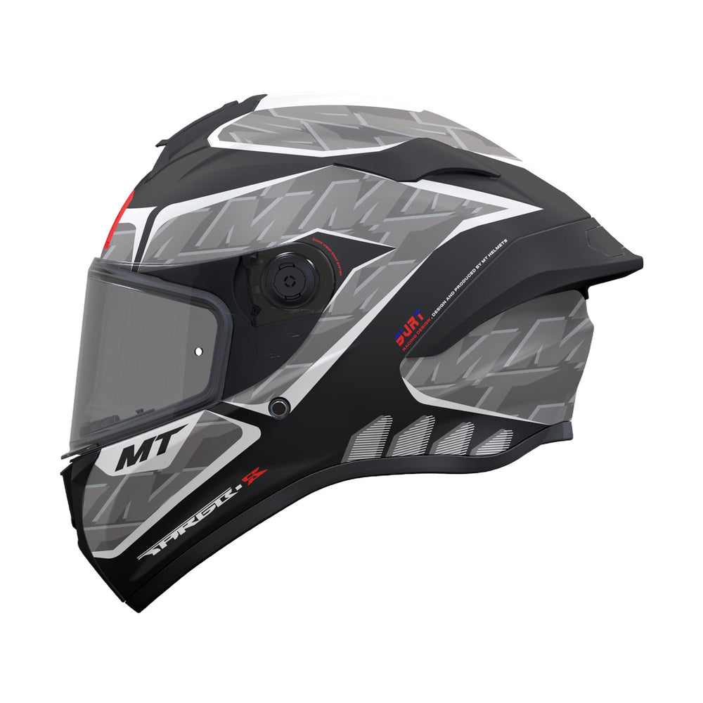 MT Targo S Surt B0 Motorcycle Helmet Matt Black Grey