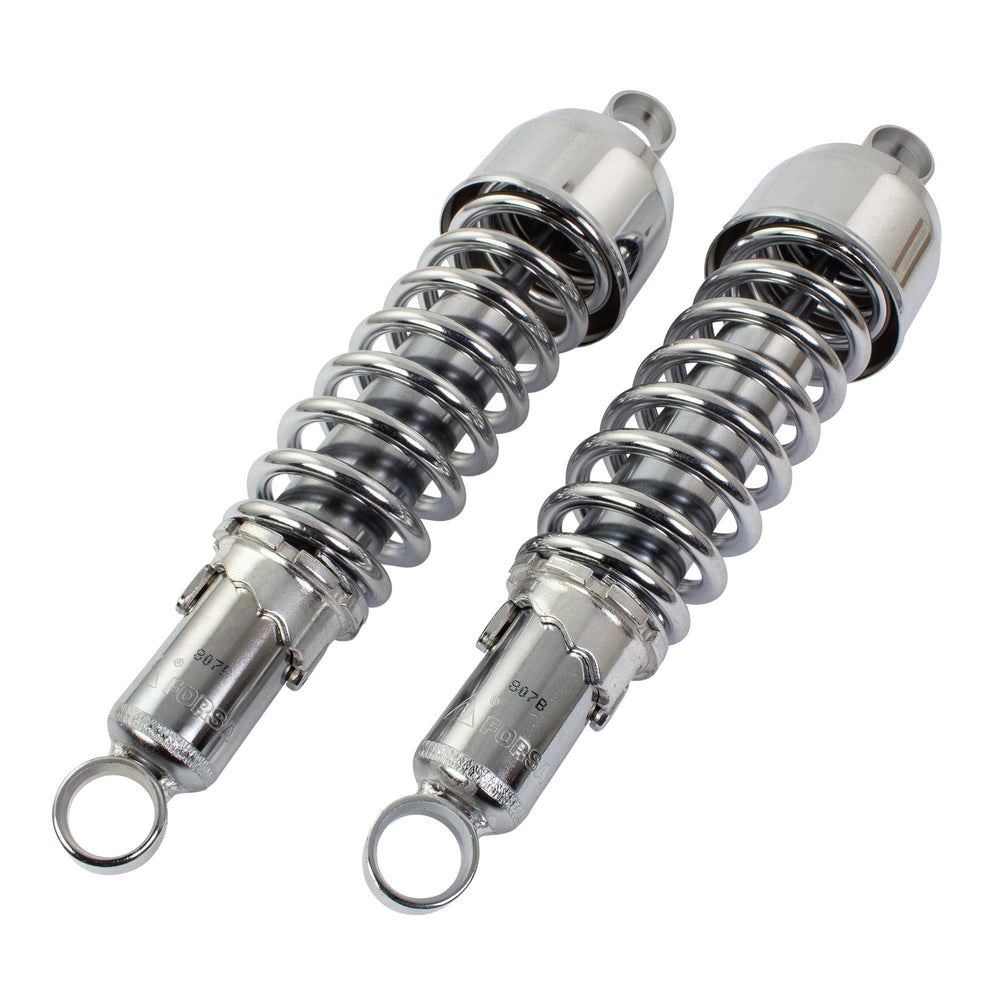 Bike It 305mm Eye To Eye Chrome Twin Shock Absorbers