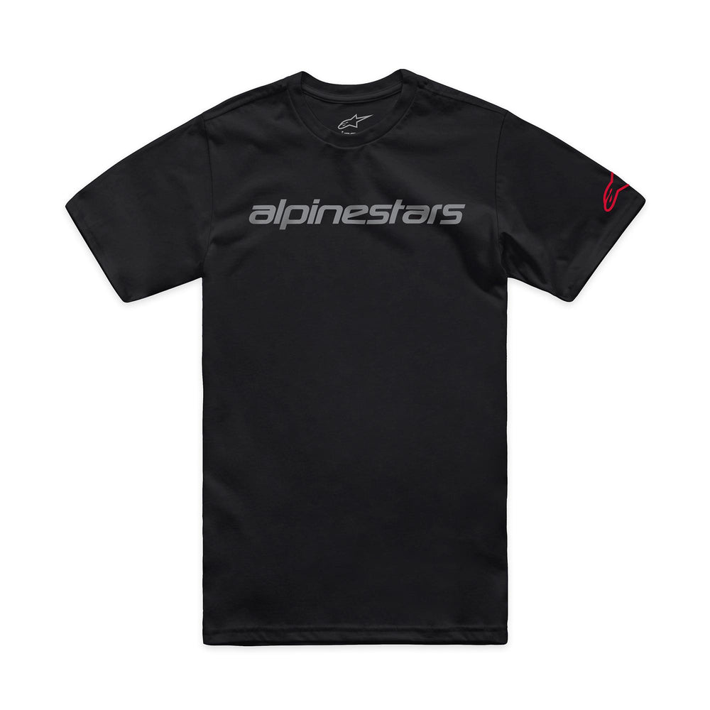 Alpinestars Linear Wordmark 2.0 CSF T-Shirt Black Grey Red