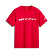 Alpinestars Linear Wordmark 2.0 CSF T-Shirt Red White