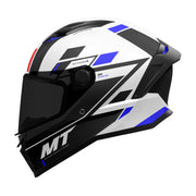 MT Stinger 2 Zivze A7 Motorcycle Helmet Gloss Black White Bl